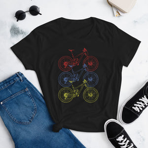 Women's "Technicolor" Mountain Biking T-Shirt